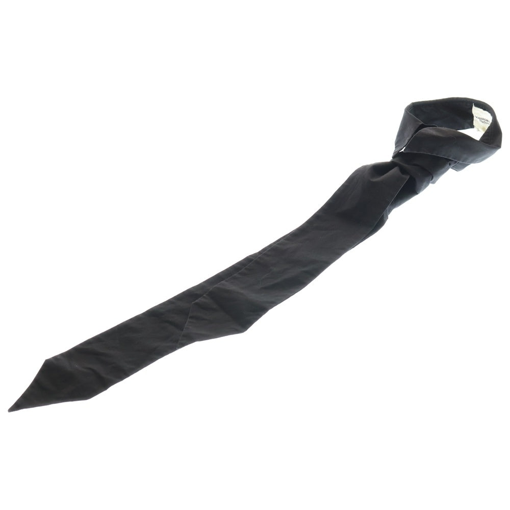 TAKAHIROMIYASHITA The SoloIst.(タカヒロミヤシタザソロイスト) 20SS ネクタイデザイン コットン デタッチャブルカラー つけ襟 ブラック sa.0014SS20