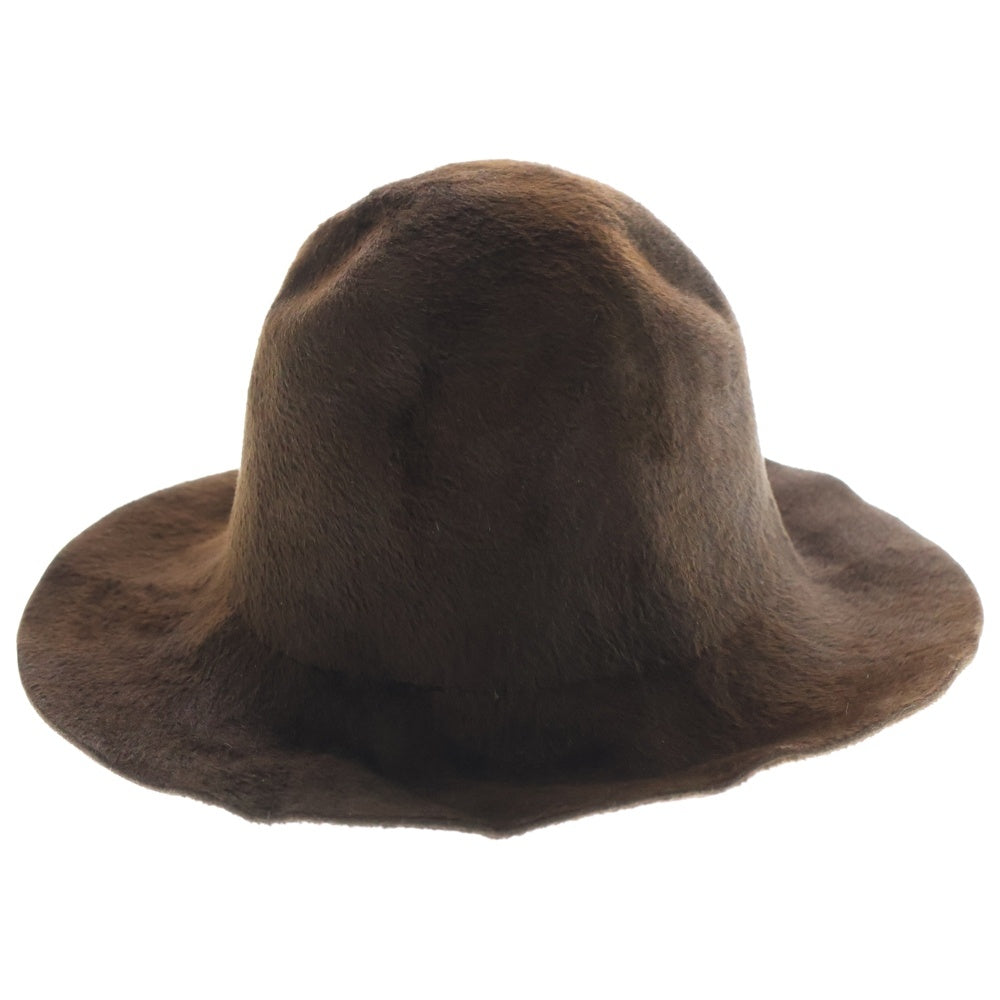 NUMBER (N)INE(ナンバーナイン) チェコ製 ハラコハット 帽子 ブラウン