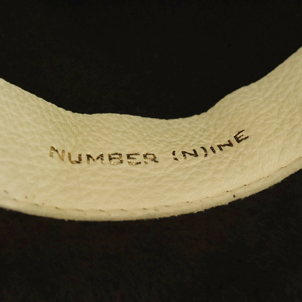 NUMBER (N)INE(ナンバーナイン) チェコ製 ハラコハット 帽子 ブラウン