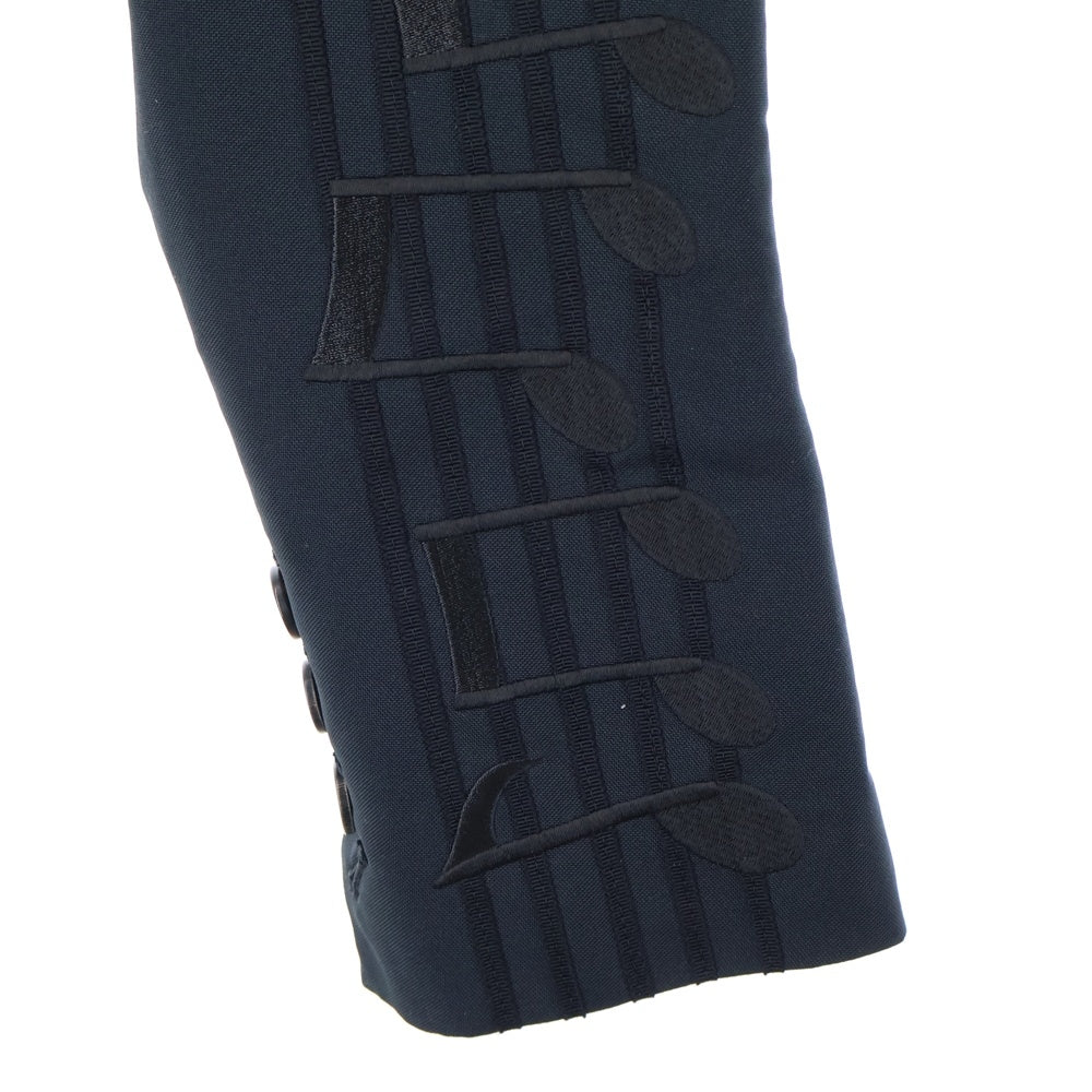 TAKAHIROMIYASHITA The SoloIst.(タカヒロミヤシタザソロイスト) 18SS 音符エンブロイダリー アームジャケット ブラック sj.0031SS18