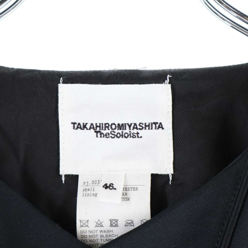 TAKAHIROMIYASHITA The SoloIst.(タカヒロミヤシタザソロイスト) 18SS 音符エンブロイダリー アームジャケット ブラック sj.0031SS18