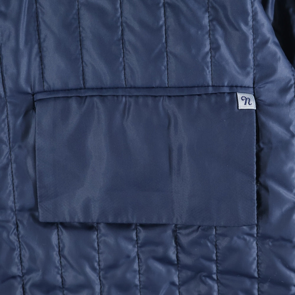 NUMBER (N)INE(ナンバーナイン) 90S ARCHIVE 青タグ 日本製 中綿 ノーカラージャケット ネイビー
