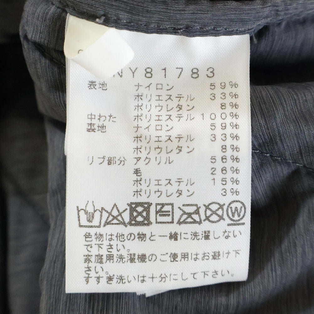 THE NORTH FACE(ザノースフェイス) VERTEX SWEAT HOODIE ヴァーテックス 胸ロゴデザイン 中綿 フーデッド ダウンジャケット グレー NY81783