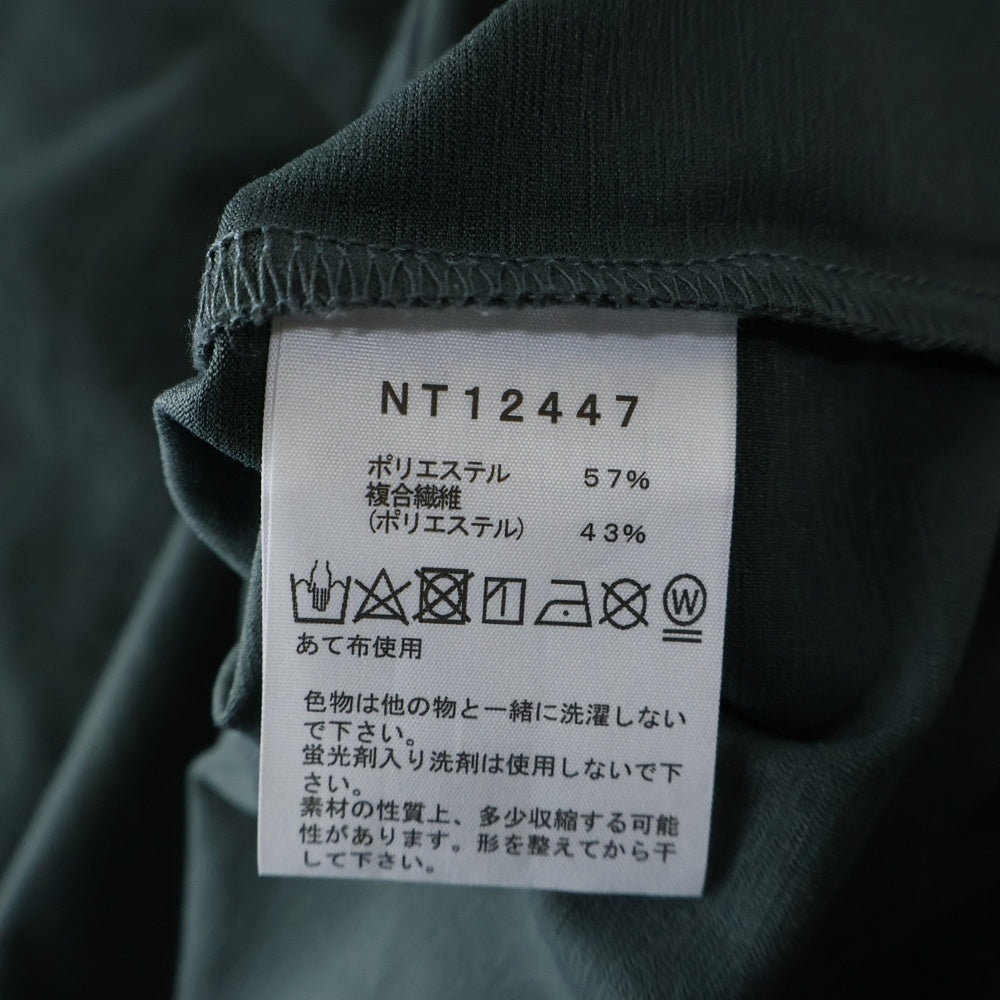 THE NORTH FACE(ザノースフェイス) S/S AIRY POCKET TEE エアリー ポケット 胸ポケット クルーネック カットソー 半袖Tシャツ グリーン NT12447