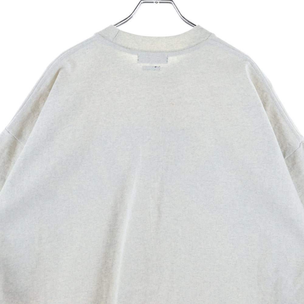 NAUTICA(ノーティカ) 21AW フロントロゴデザイン アーチロゴ クルーネック カットソー 半袖Tシャツ グレー 212-1276