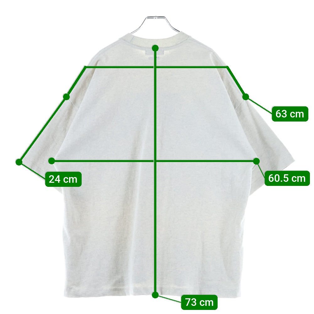 NAUTICA(ノーティカ) 21AW フロントロゴデザイン アーチロゴ クルーネック カットソー 半袖Tシャツ グレー 212-1276