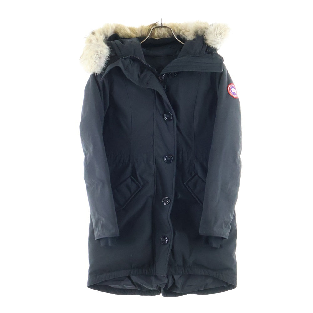 CANADA GOOSE(カナダグース) ROSSCLAIR PARKA ロスクレアパーカー ファーフーデッド ジップアップ ナイロン ダウンジャケット ブラック レディース 2580LA