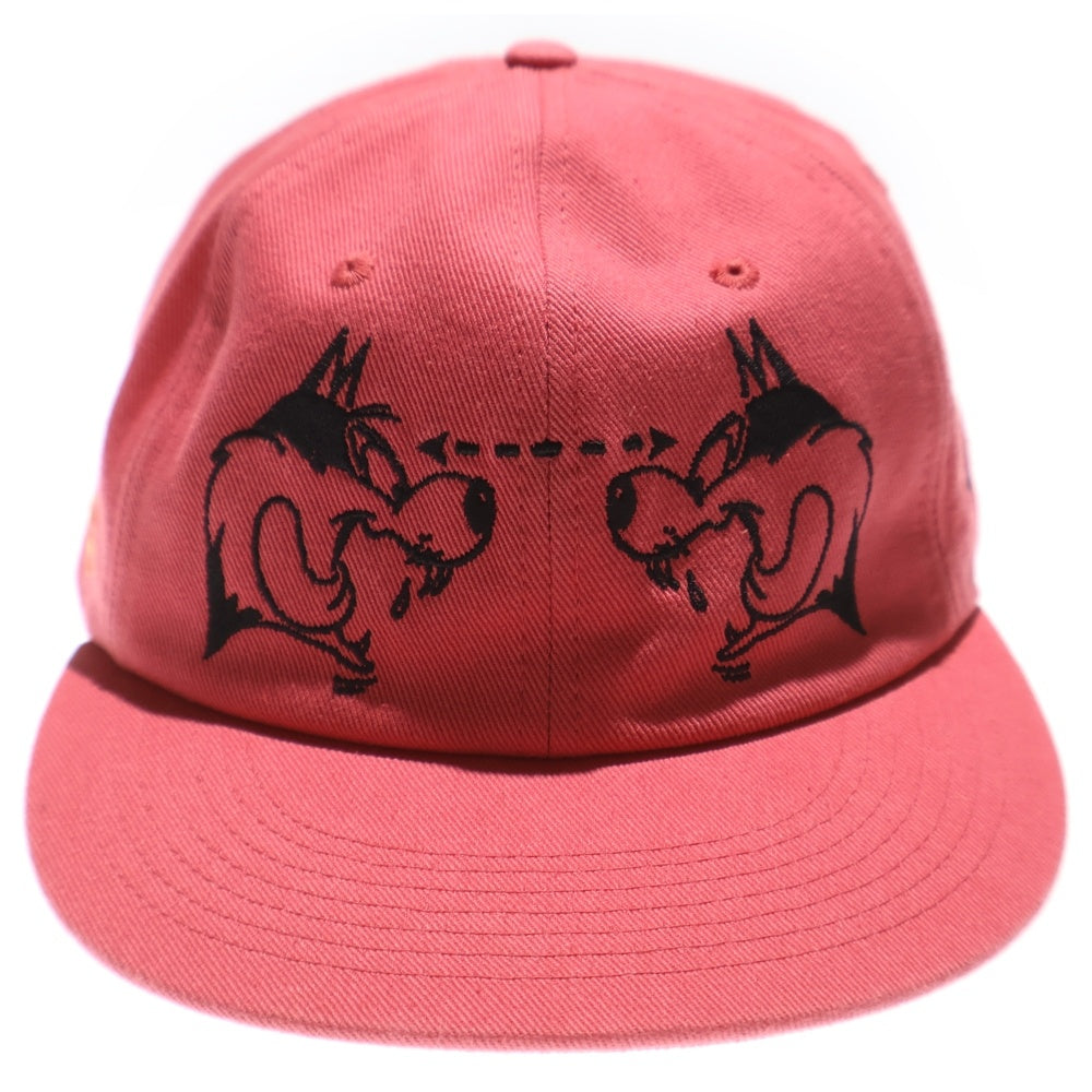 C.E(シーイー) BBW CAP ロゴ刺繍 6パネル ベースボールキャップ 帽子 ピンク CES25G05