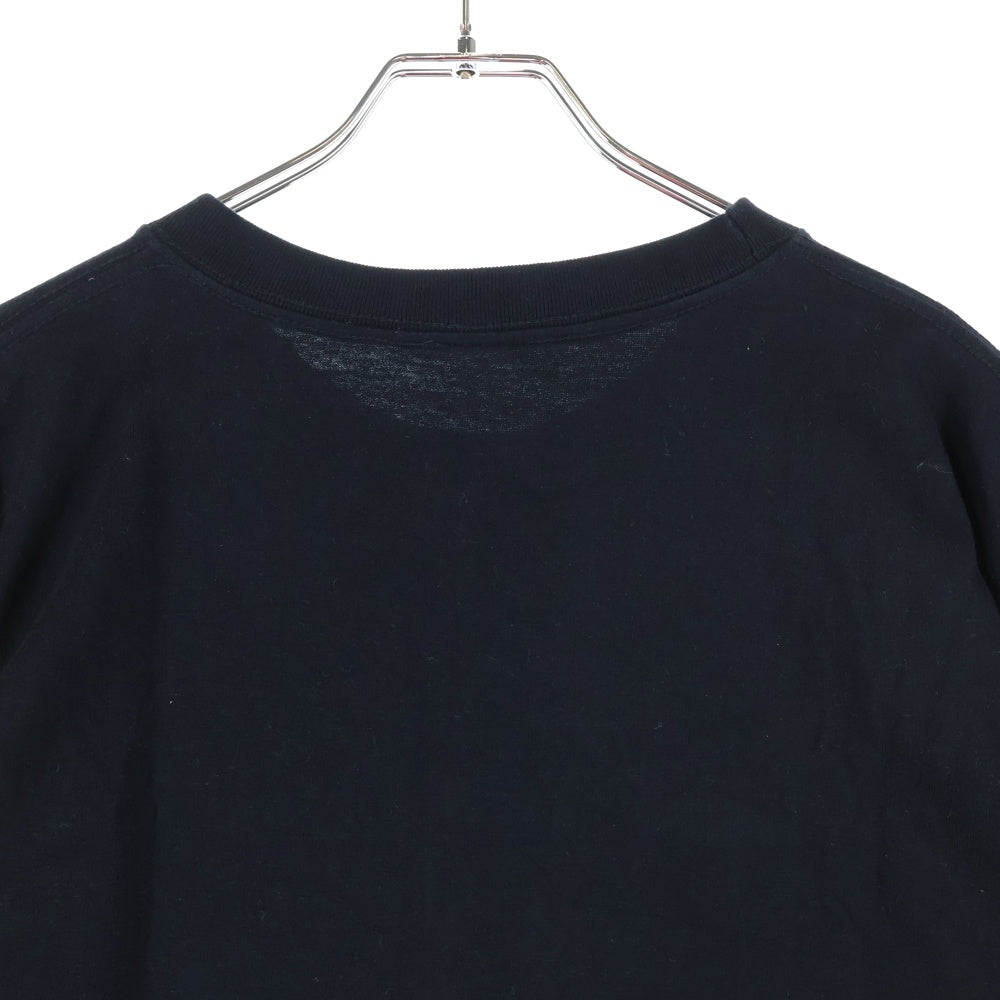 UNIFORM EXPERIMENT(ユニフォームエクスペリメント) 24SS ×Koichi Yairi コーイチ ヤイリ フリントプリント クルーネック半袖プリントTシャツ カットソー ブラック UE-240064