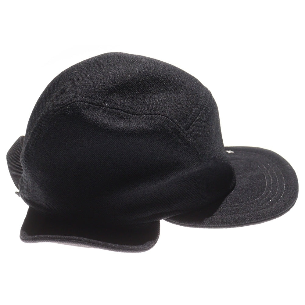 WHIZLIMITED(ウィズリミテッド) 刺繍入り コットンフライトキャップ 帽子 ブラック