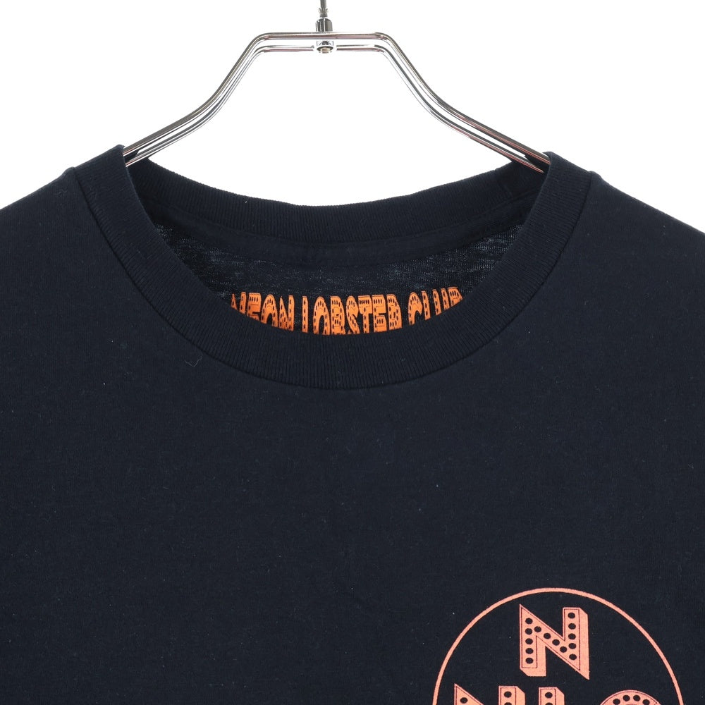 NO BRAND(ノーブランド) NEON LOBSTER CLUB (ネオンロブスタークラブ) ×HAMADARAKA ハマダラカ 両面プリント クルーネック半袖Tシャツ カットソー ブラック