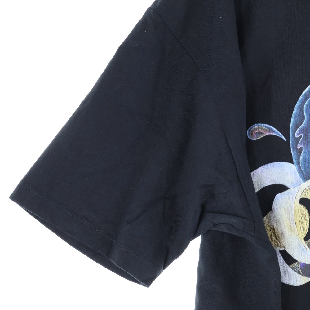 NO BRAND(ノーブランド) WAVE (ウェーブ) ×HAMADARAKA LURF MUSEUM TEE ハマダラカ ルーフ ミュージアム クルーネック半袖Tシャツ カットソー ブラック LF-22-001