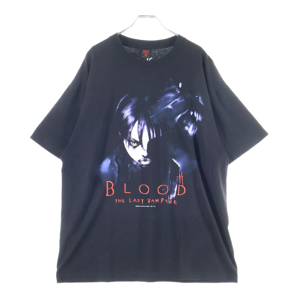GEEKSRULE(ギークスルール) ×BLOOD THE LAST VAMPIRE ブラッド ザ ラスト ヴァンパイア クルーネック半袖プリントTシャツ カットソー ブラック