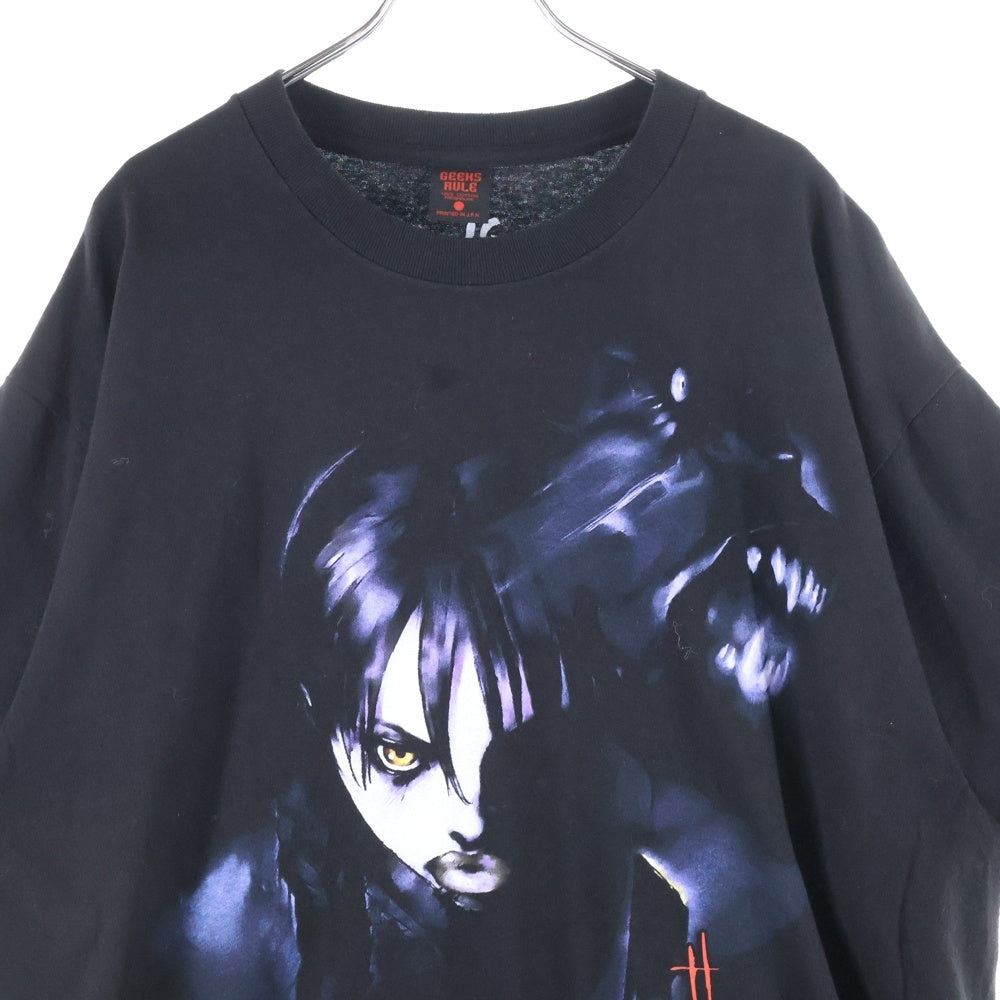 GEEKSRULE(ギークスルール) ×BLOOD THE LAST VAMPIRE ブラッド ザ ラスト ヴァンパイア クルーネック半袖プリントTシャツ カットソー ブラック