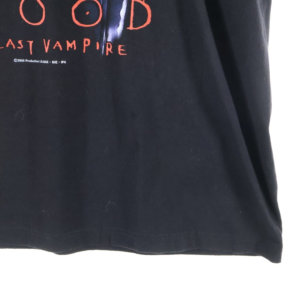 GEEKSRULE(ギークスルール) ×BLOOD THE LAST VAMPIRE ブラッド ザ ラスト ヴァンパイア クルーネック半袖プリントTシャツ カットソー ブラック