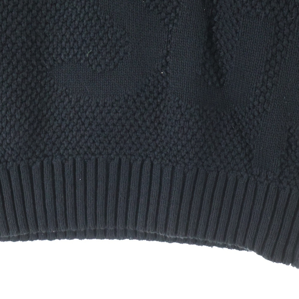 SUPREME(シュプリーム) 20AW Textured Small Box Logo Sweater スモールボックスロゴ 長袖クルーネックニットセーター ブラック