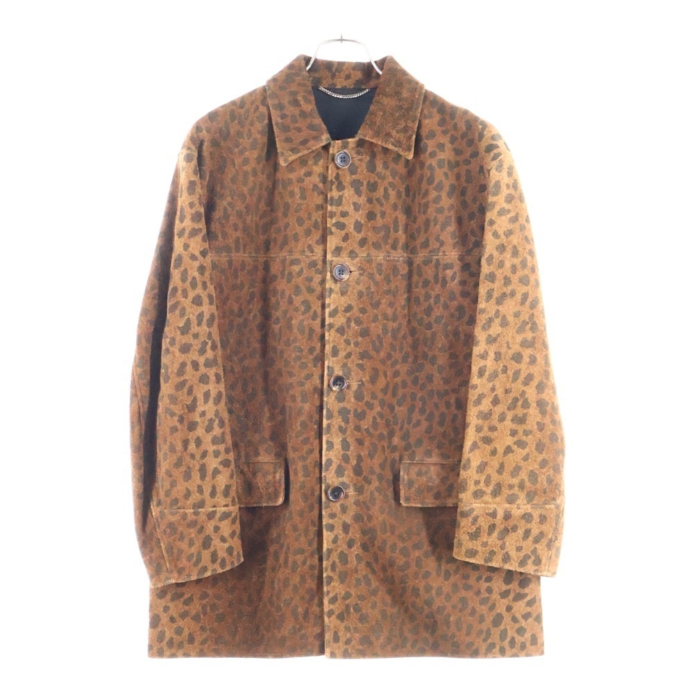 WACKO MARIA(ワコマリア) 21SS SUEDE LEATHER COAT レオパード柄