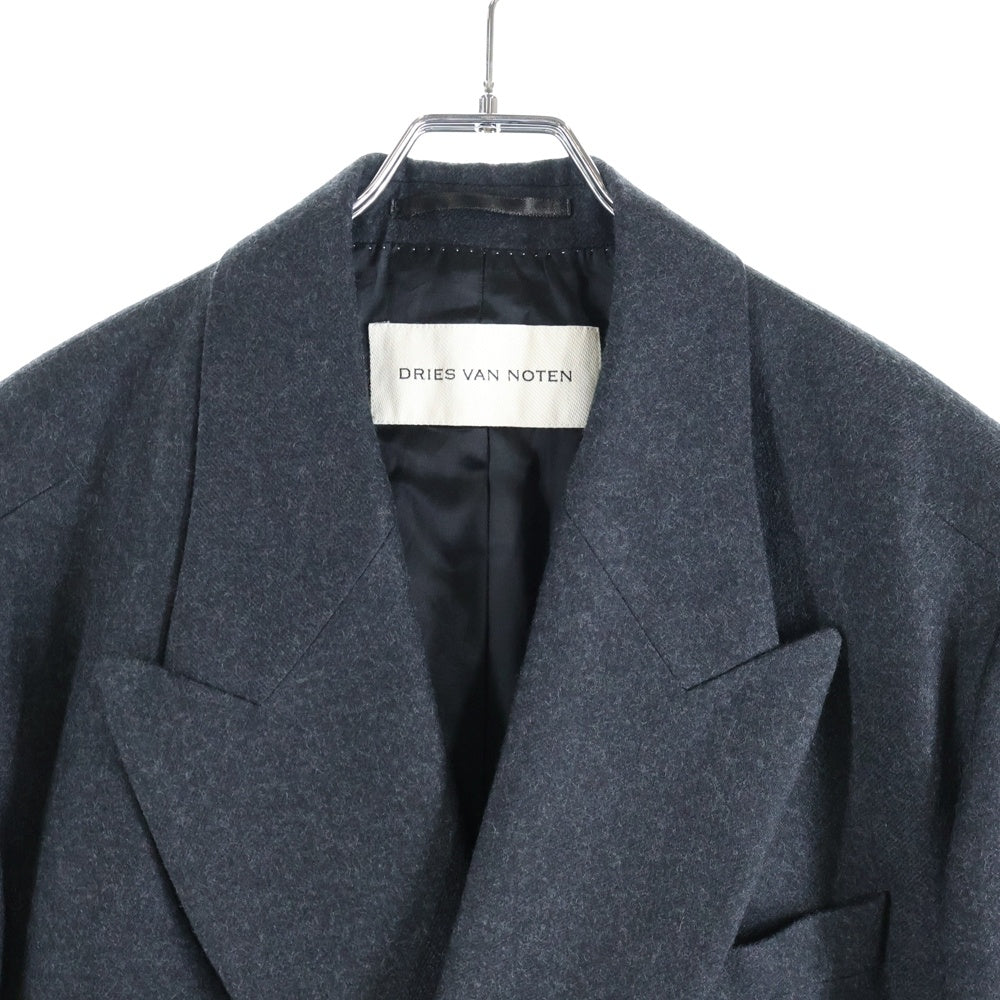 DRIES VAN NOTEN(ドリスヴァンノッテン) 23AW BLISS JACKET ブリス ウール ダブルブレスト テーラードジャケット チャコール 232-010407
