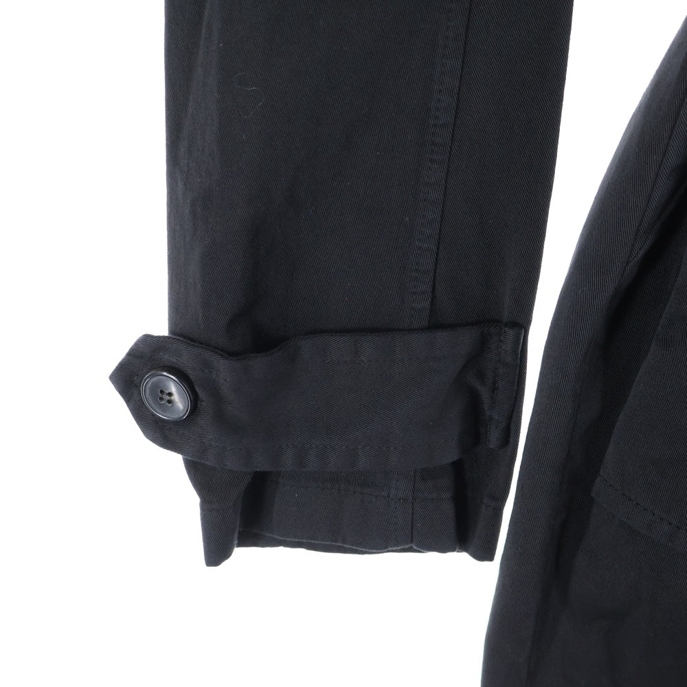 DRIES VAN NOTEN(ドリスヴァンノッテン) 23AW DOSANA GD DRESS トレンチデザイン コットンギャバ ドレス ブラック レディース 232-011010