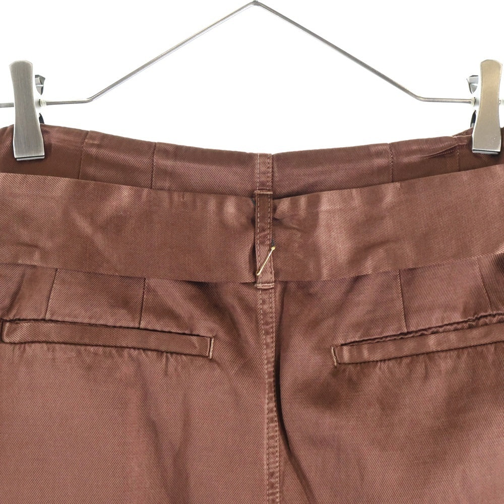 DRIES VAN NOTEN(ドリスヴァンノッテン) 23AW SAVANNAS BIS GD SKIRT サバンナ マルチポケット キュプラ ロングスカート ブラウン レディース 232-010832