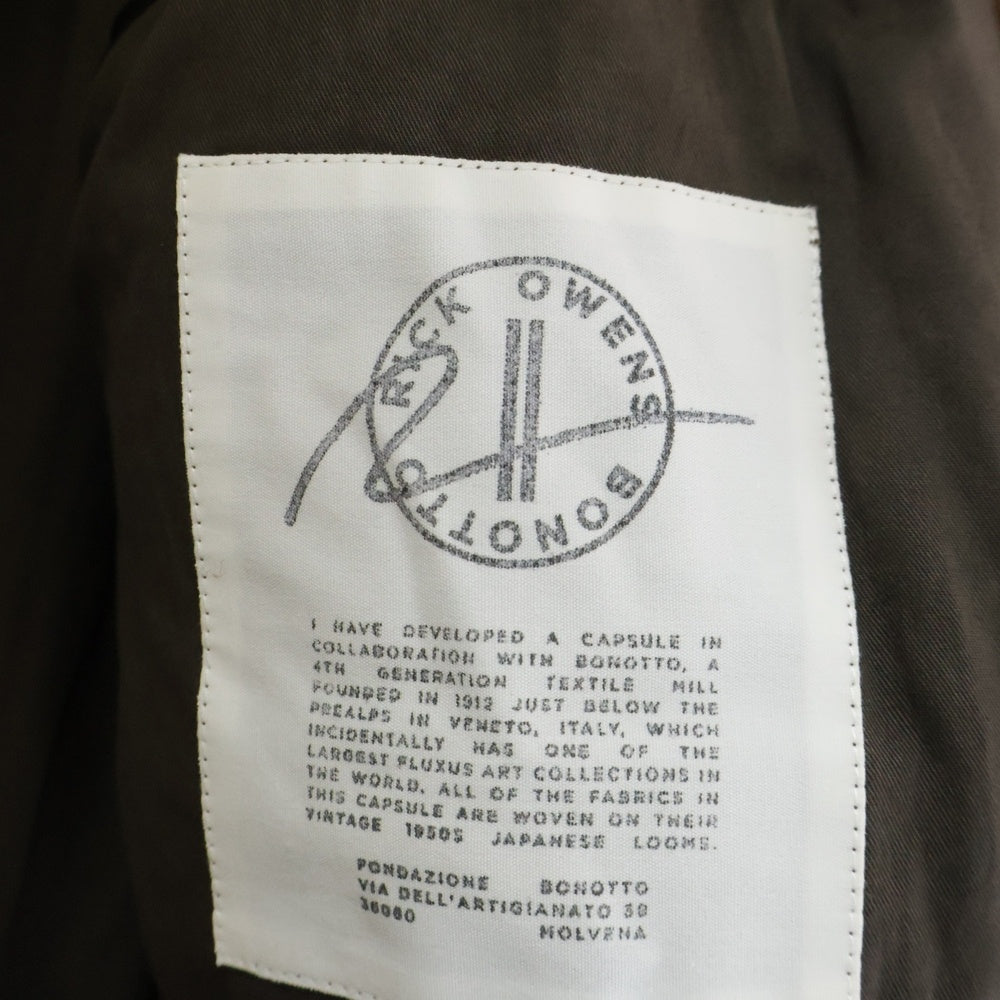 Rick Owens(リックオウエンス) 24AW JUMBO MAC COAT PORTERVILLE ポータービル期 ジャンボ ウール マックコート ブラウン RL02D6975-WHM