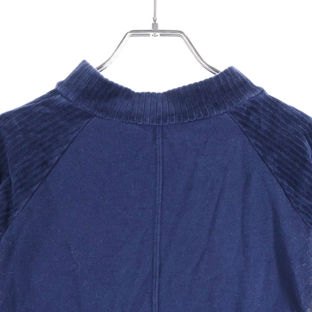 SueUNDERCOVER(スーアンダーカバー) 18AW ローゲージニット切り替え モックネック コーデュロイ トップス セーター レディース ネイビー SUV1801