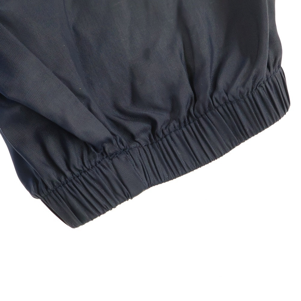 EACH×OTHER(イーチ アザー) 18AW ロゴプリント ハーフジップ プルオーバー フーデッド ナイロン ジャケット レディース ライトブルー FW18G13065