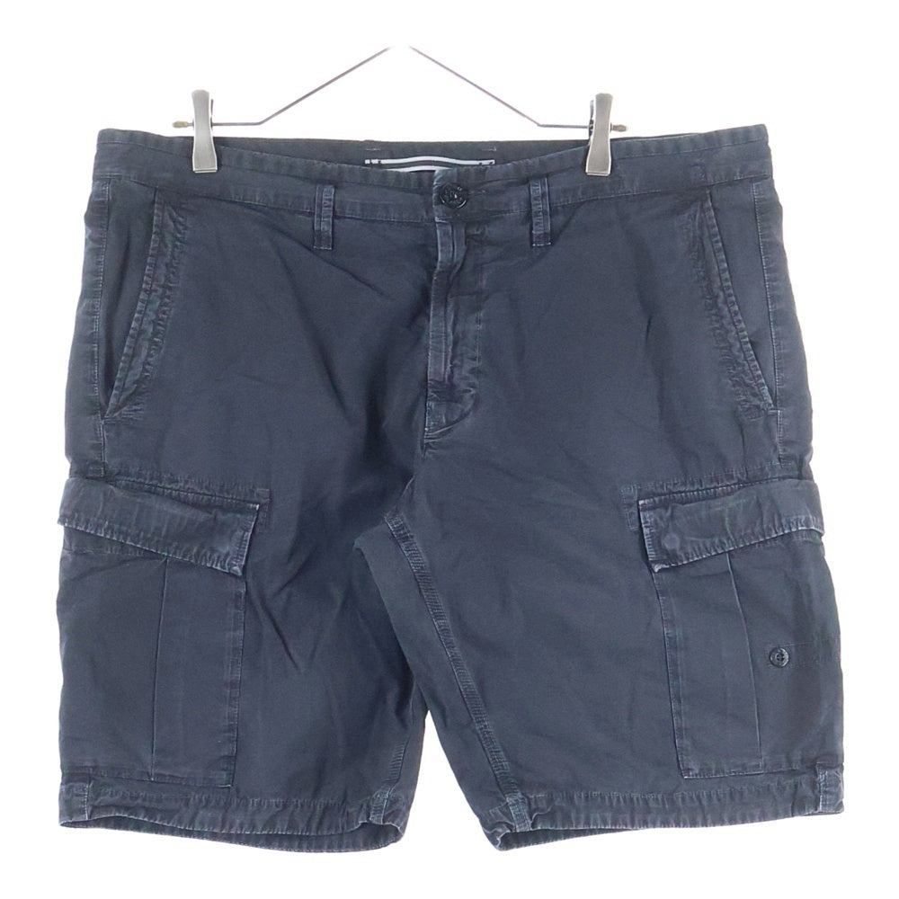 STONE ISLAND(ストーンアイランド) BERMUDA CARGO SHORTS バミューダ マルチポケット ジップアップ カーゴショーツ ハーフパンツ ブラック 6815LS2WA
