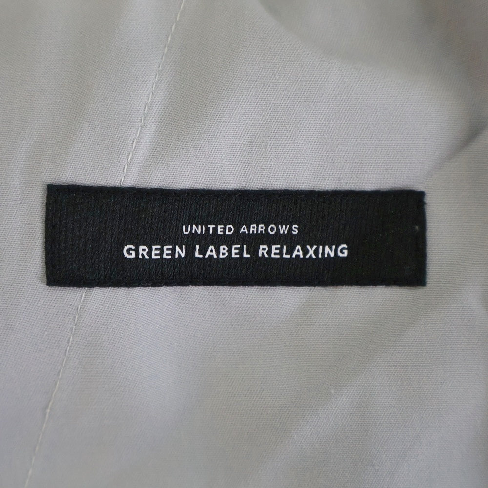 UNITED ARROWS green label relaxing(グリーンレーベル リラクシング) チェック柄 ワンタック スラックスパンツ グレー 3214-199-2558