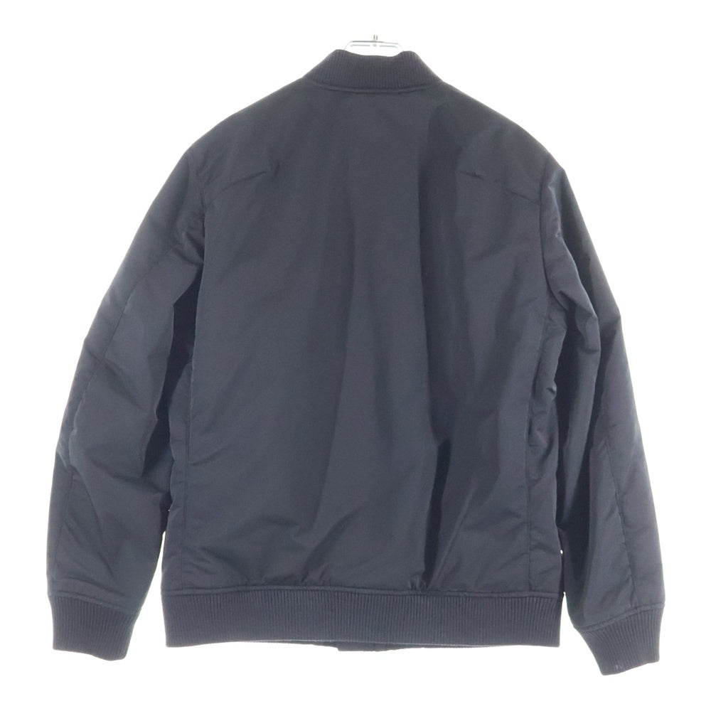 nano universe(ナノユニバース) ポリエステル ジップアップジャケット ブルゾン ブラック GF54BZ1017SK