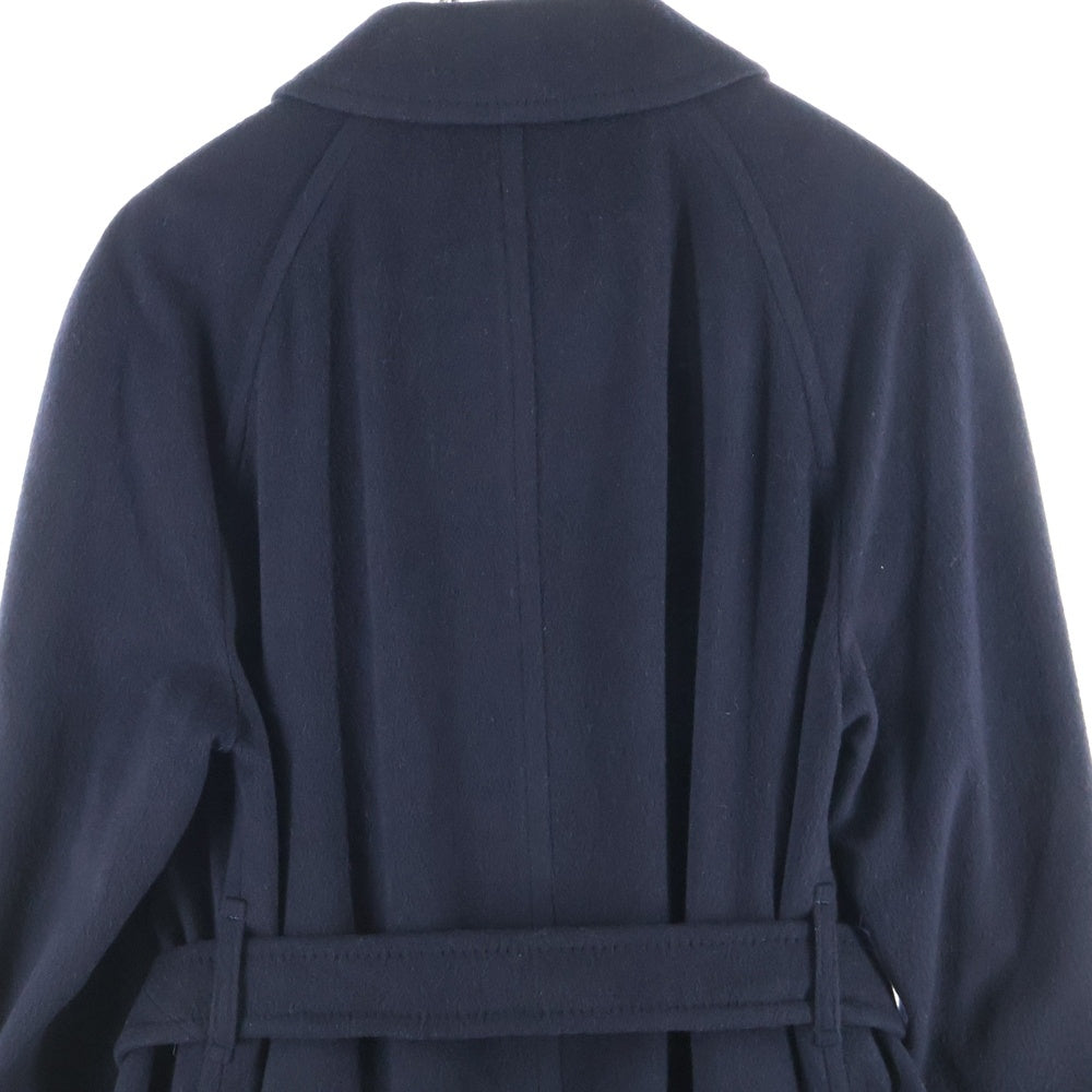 BURBERRY(バーバリー) 90S カシミア ステンカラーコート ネイビー レディース
