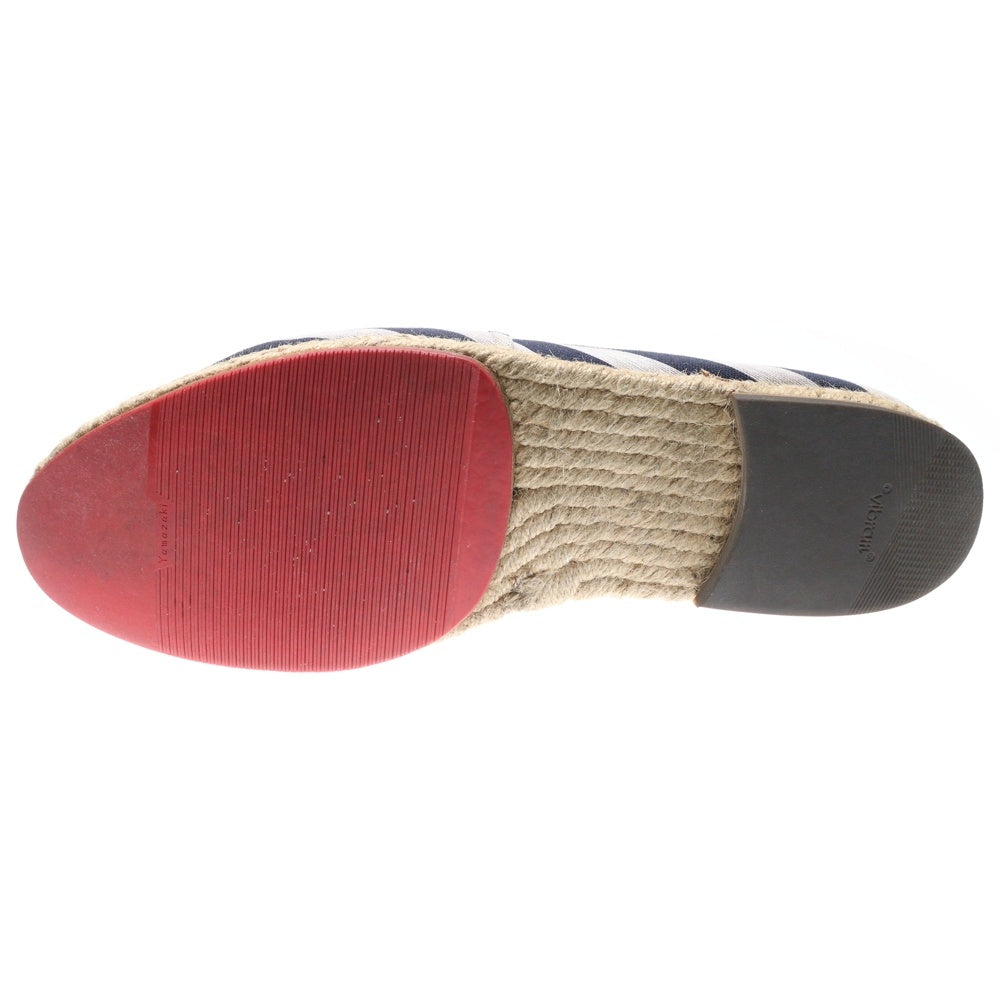 CHRISTIAN LOUBOUTIN(クリスチャンルブタン) タッセルスリッポン ローカットシューズ ストライプ ネイビー/ホワイト