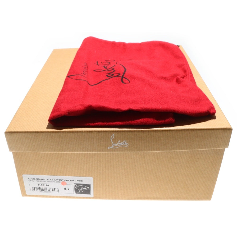 CHRISTIAN LOUBOUTIN(クリスチャンルブタン) ラウンドトゥ サイドゴア ハイカット レザーブーツ ブラック