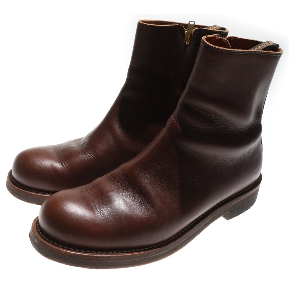 ROLLING DUB TRIO(ローリングダブトリオ) CASPER キャスパー サイドジップ レザーブーツ ブラウン