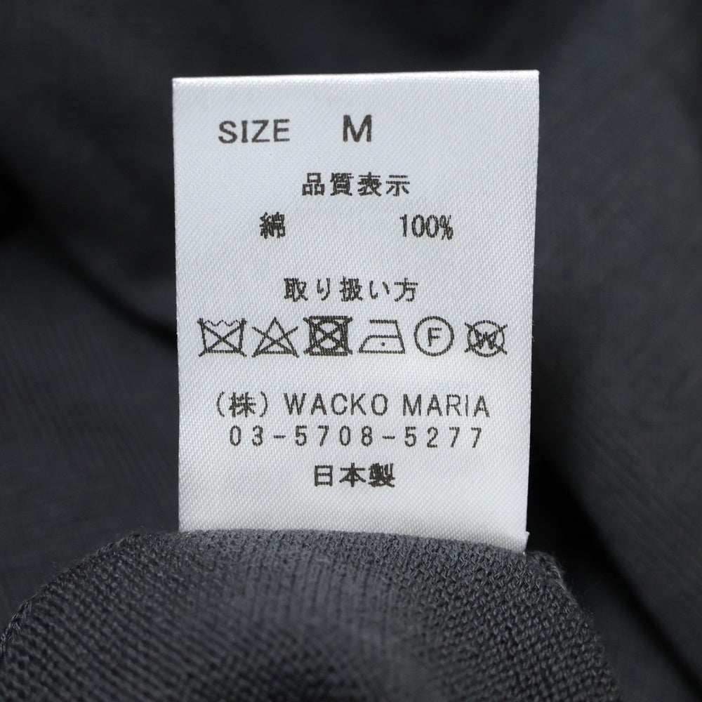 WACKO MARIA(ワコマリア) 25SS COTTON KNIT SWEATER コットンニットセーター チャコール 25SSE-WMK-KN01