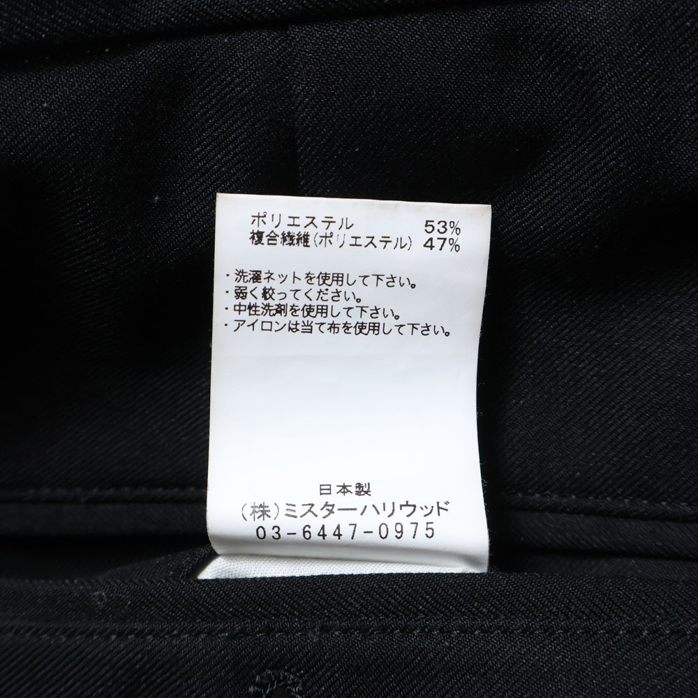 N.HOOLYWOOD(エヌハリウッド) 22AW コンパイルライン ブレアトラウザーズ スラックスパンツ ブラック 2222-PT21-019