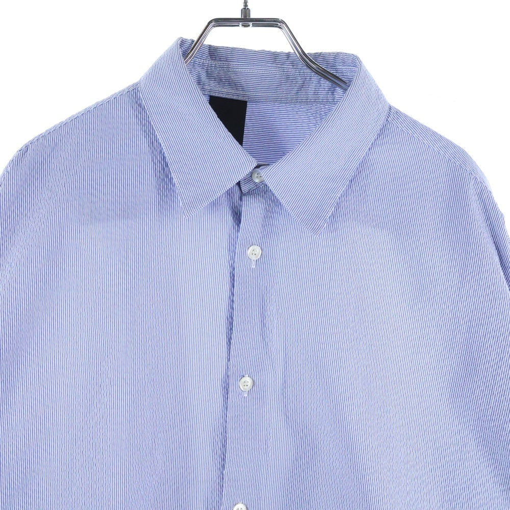 N.HOOLYWOOD(エヌハリウッド) 22SS コンパイルライン シアサッカー ストライプシャツ ブルー/ホワイト 2221-SH07-002