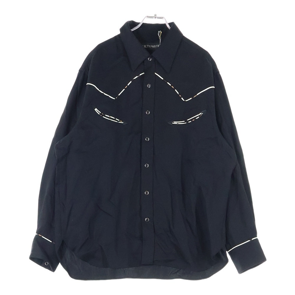 WACKO MARIA(ワコマリア) 24AW WESTERN SHIRT ウエスタンシャツ ブラック 24FW-WMS-WS01