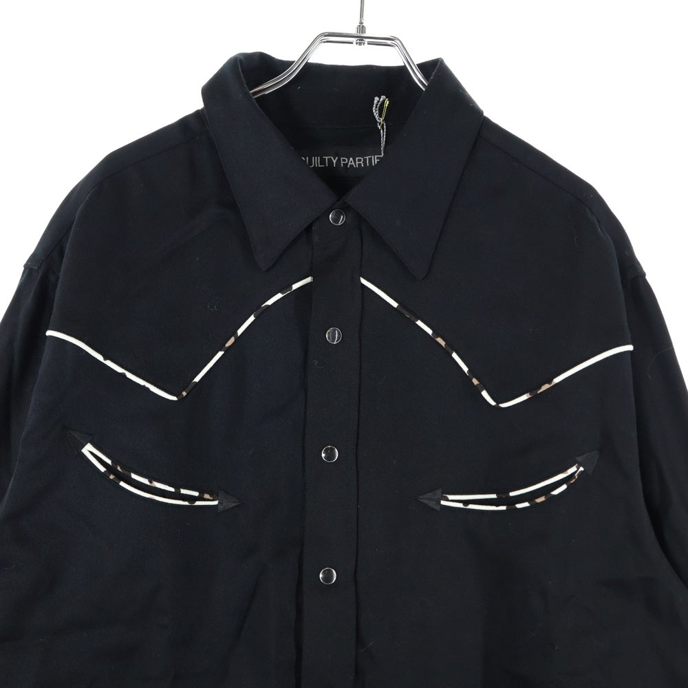WACKO MARIA(ワコマリア) 24AW WESTERN SHIRT ウエスタンシャツ ブラック 24FW-WMS-WS01