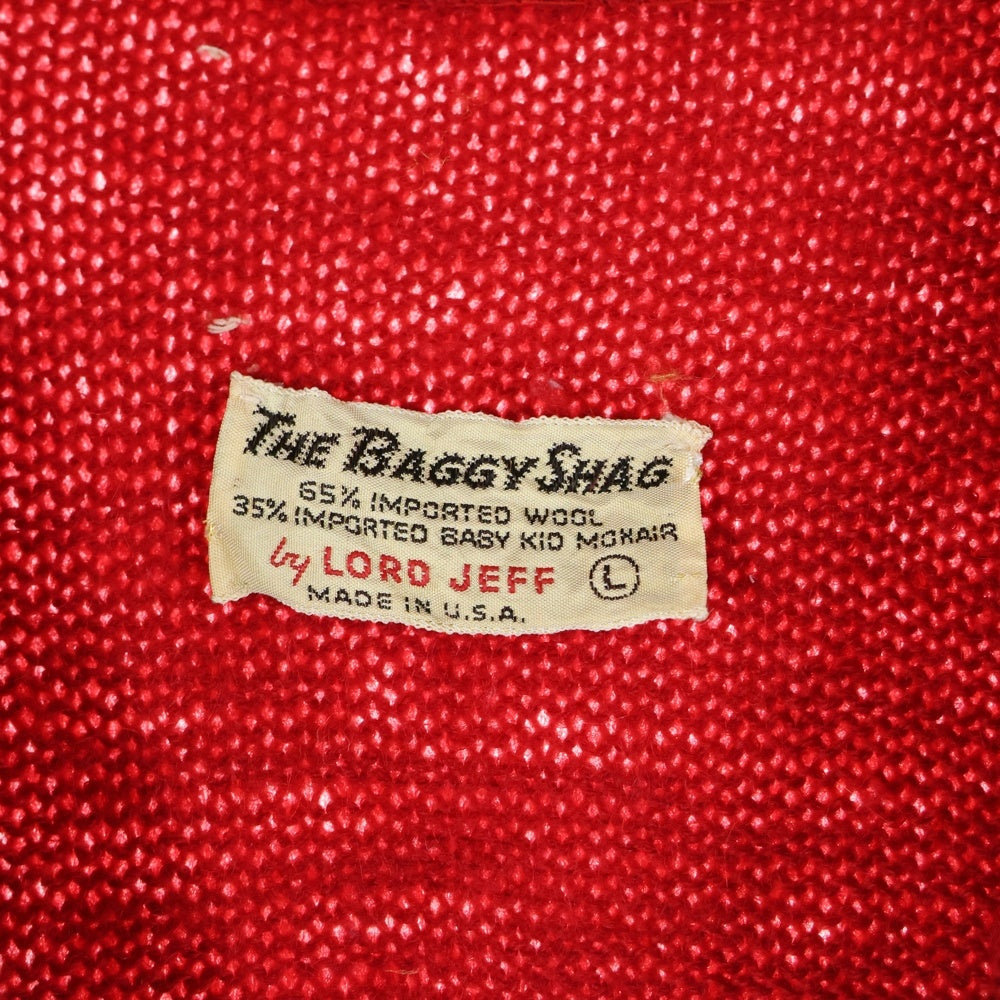 VINTAGE(ヴィンテージ) 60S VINTAGE THE BAGGY SHAG by LORD JEFF ヴィンテージ USA製 ザバギーシャグ モヘアニット カーディガン レッド