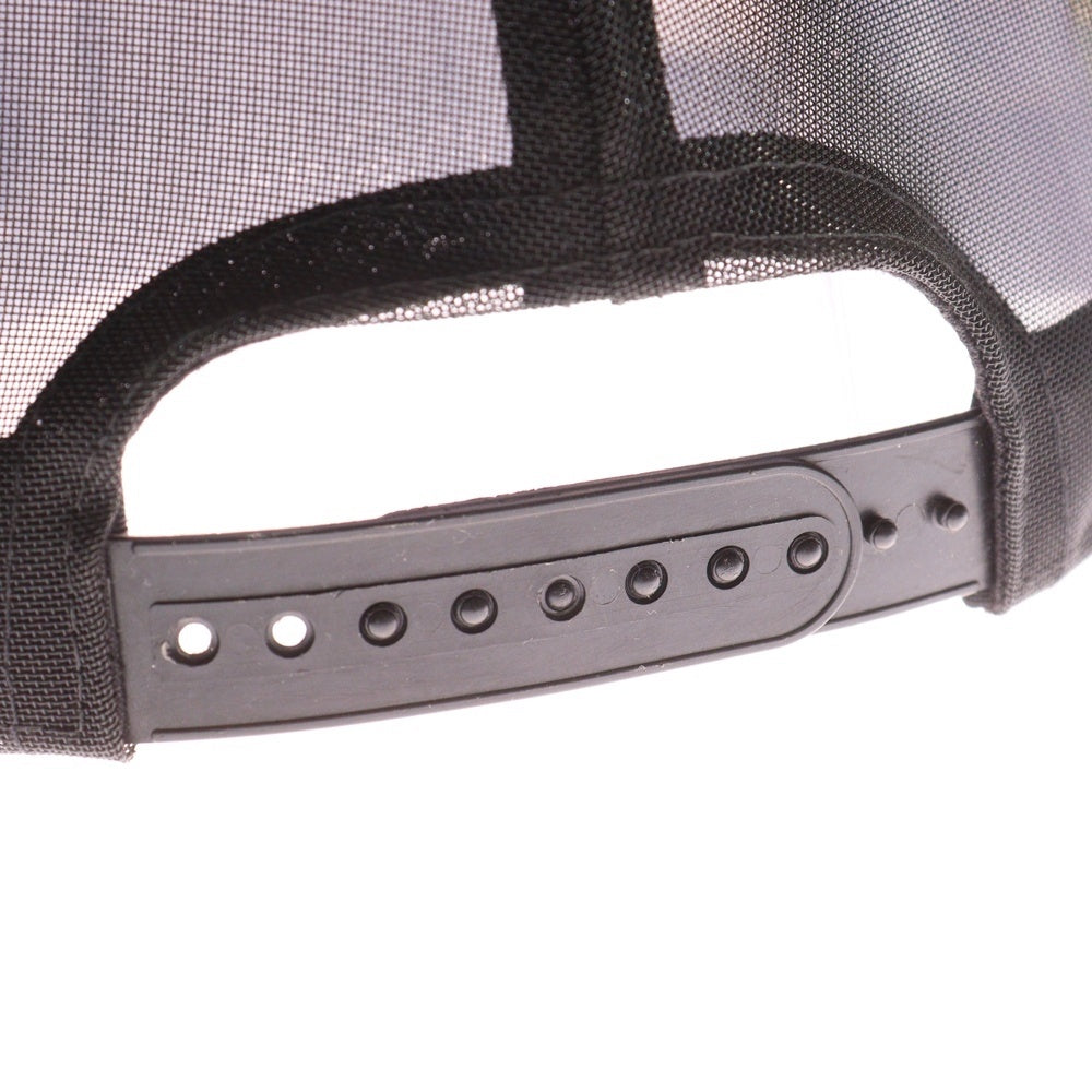 DRKSHDW(ダークシャドウ) 18SS サイド刺繍 コットン 5パネル メッシュキャップ 帽子 ブラック DU18S3465