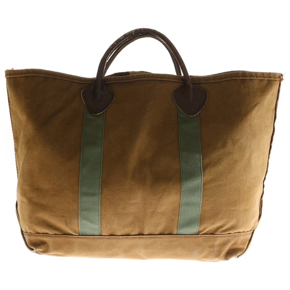L.L.Bean(エルエルビーン) 80S VINTAGE TOTE ヴィンテージ レザーハンドル コットンキャンバス トートバッグ ブラウン