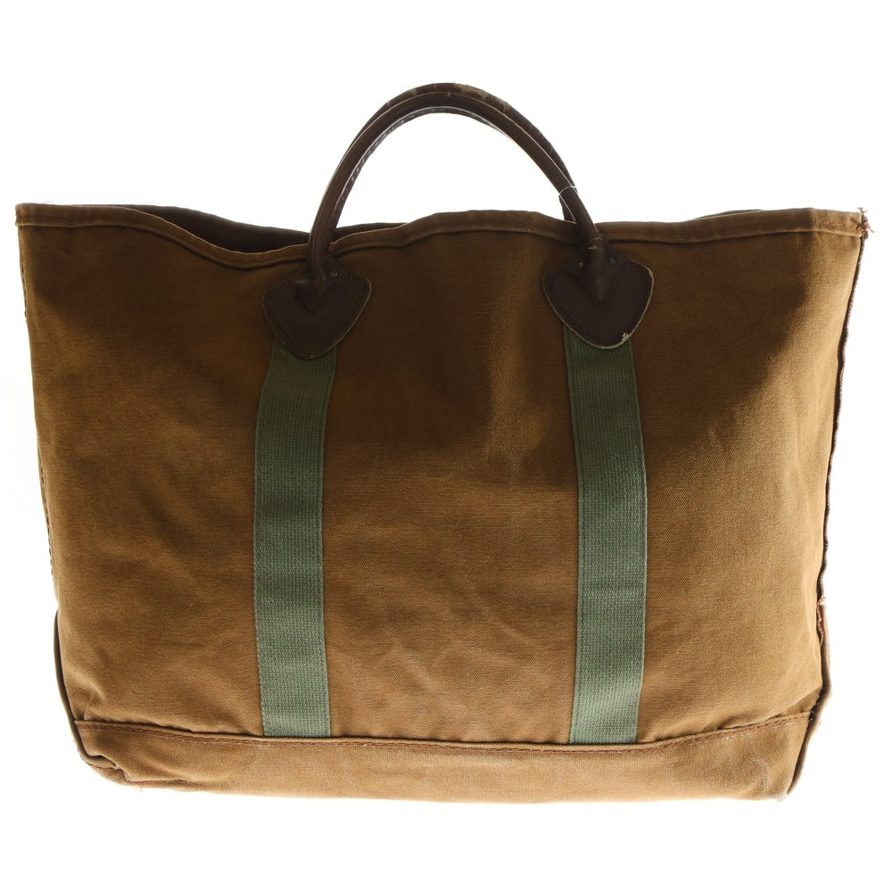 L.L.Bean(エルエルビーン) 80S VINTAGE TOTE ヴィンテージ レザーハンドル コットンキャンバス トートバッグ ブラウン