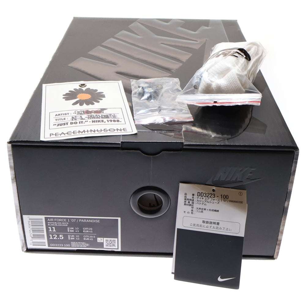 NIKE(ナイキ) ×PEACEMINUSONE AIR FORCE 1 LOW Para-noise ピースマイナスワン エアフォース1 パラノイズ ローカットスニーカー ホワイト US11/29cm DD3223-100