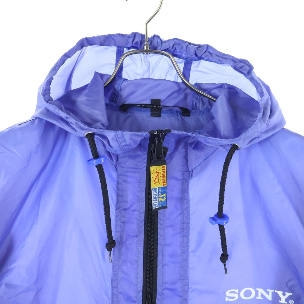 VINTAGE(ヴィンテージ) SONY Handycam ソニー ハンディカム ハーフジップ ナイロン フーデッドジャケット アノラック ブルー