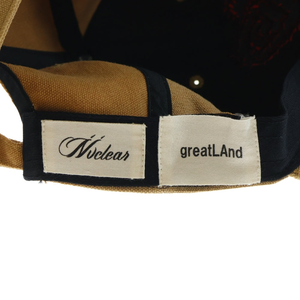 NVCLEAR(ニュークリア) ×greatLAnd Adultery Cap グレートランド アダルタリーキャップ ベージュ