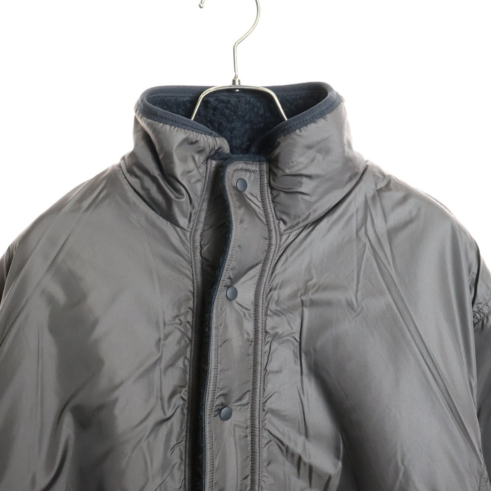 KAPITAL(キャピタル) BONE柄ボアフリース リバーシブルブルゾン ブラック K2412LJ146