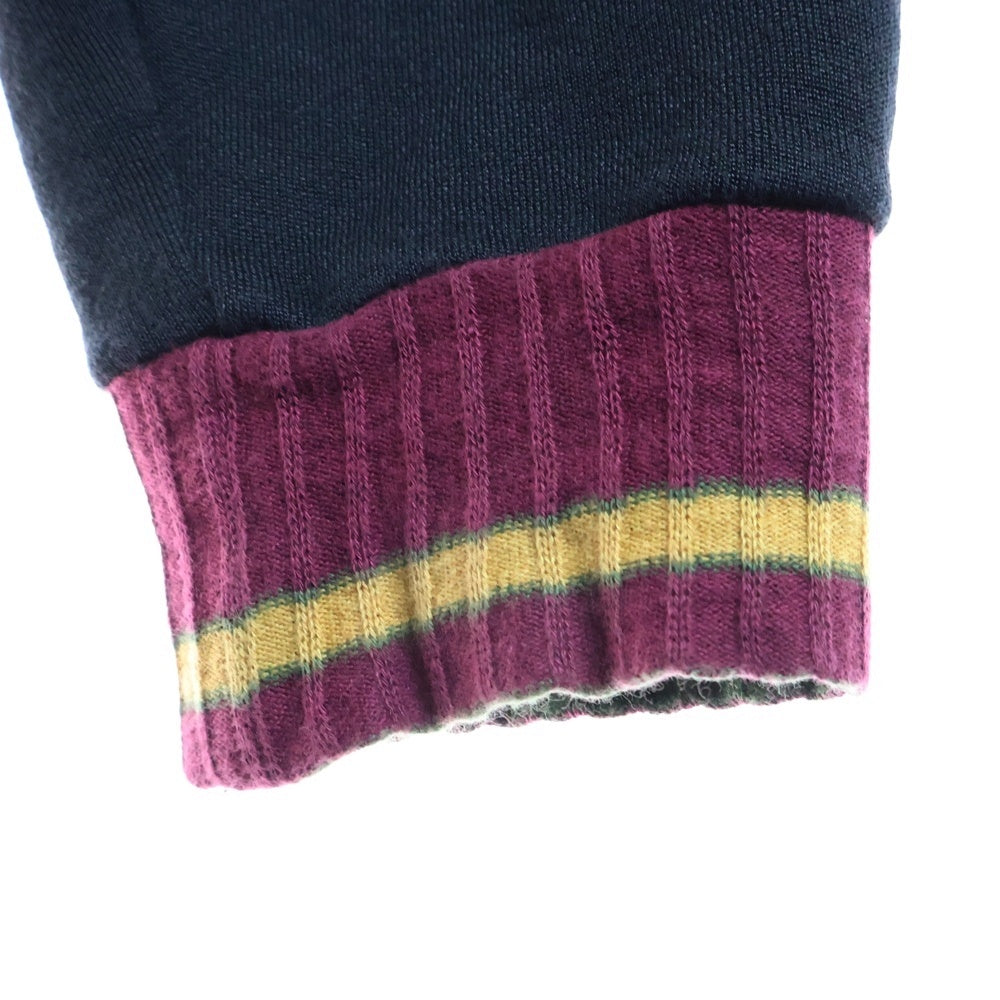 KAPITAL(キャピタル) レーヨン 裏毛 スカジャージ スウェットブルゾン ブラック EK-606