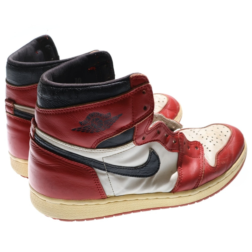 NIKE(ナイキ) 【観賞用 1994年製】 AIR JORDAN 1 RETRO HIGH CHICAGO エアジョーダン1 レトロ シカゴ ハイカットスニーカー レッド/ホワイト/ブラック US10/28cm 130207-101