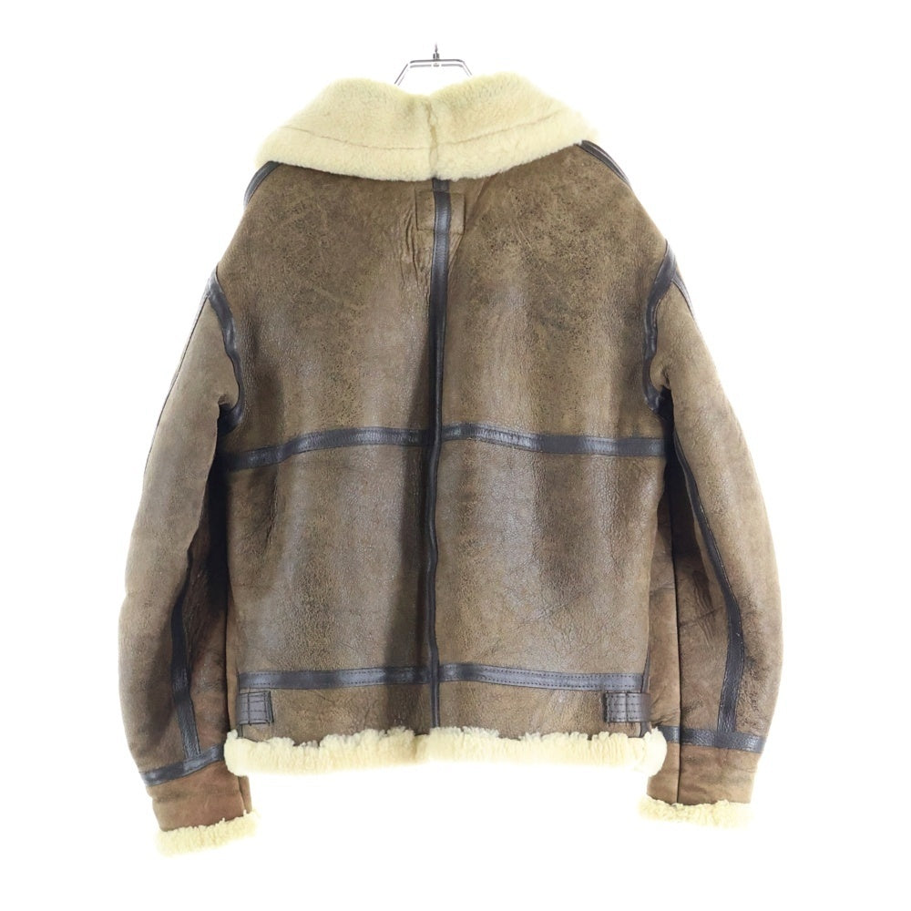 AVIREX(アヴィレックス) B-3 シープスキン ムートン ボア フライトジャケット ブラウン AC-17555